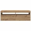 vidaXL TV-Schrank mit LED Artisan-Eiche 120x35x40 cm Holzwerkstoff
