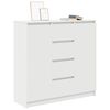 vidaXL Sideboard mit Schubladen Weiß 100,5x35x98,5 cm Holzwerkstoff