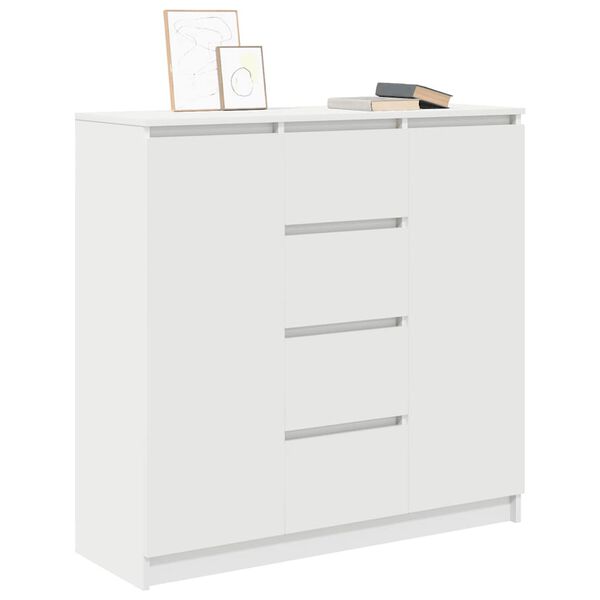 vidaXL Sideboard mit Schubladen Weiß 100,5x35x98,5 cm Holzwerkstoff