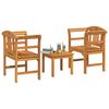 vidaXL Gartenrosen-Lounge-Set 3 pcs Massivholz Akazie