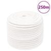 vidaXL Bootsseil Wei&szlig; 14 mm 250 m Polypropylen