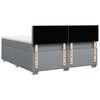 vidaXL Boxspringbett mit Matratze Hellgrau 200x200 cm Stoff