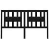vidaXL Kopfteil Schwarz 146x4x100 cm Massivholz Kiefer