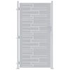 vidaXL Gartentor mit Schloss Silber 85 x 174 cm Edelstahl