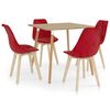 vidaXL 5-tlg. Essgruppe Rot