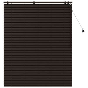 vidaXL Jalousie Dunkelbraun 125 x 160 cm 35 mm Massives Paulownia-Holz