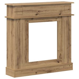 vidaXL Kaminumrandung Artisan-Eiche 102 x 26 x 100 cm Holzwerkstoff