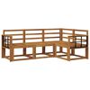 vidaXL Outdoor-Sofagarnitur 4 stk. Natur Massivholz Akazie