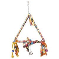 FLAMINGO Vogelschaukel Seil-Spielzeug Dreieckig M 33x5x47 cm