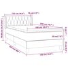 vidaXL Boxspringbett mit Matratze Dunkelgr&uuml;n 100x200 cm Samt