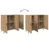vidaXL Sideboard Artisan-Eiche 89,5 x 34 x 80 cm Holzwerkstoff