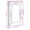 Kellerfenster RISOR Anthrazit 50 x 75 cm PVC und Glas