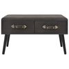 vidaXL Couchtisch Grau 80x40x46 cm Samt