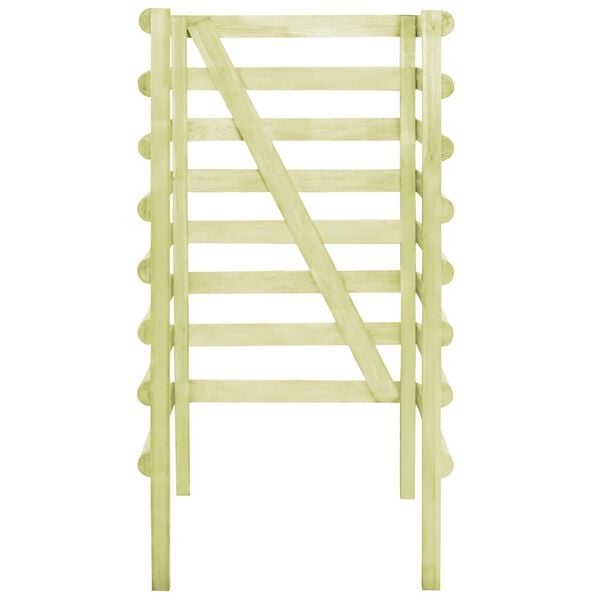 vidaXL M&uuml;lltonnenbox 1 Tonne 70x80x150 cm Impr&auml;gniertes Kiefernholz