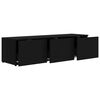 vidaXL TV-Schrank Schwarz 120x34x30 cm Holzwerkstoff