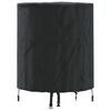 vidaXL Tischdecken 62 x 62 x 70 cm Stoff Rund Wasserdicht Schwarz