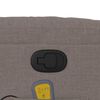 vidaXL Massagesessel mit Aufstehhilfe Taupe Stoff