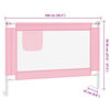 vidaXL Kleinkind-Bettschutzgitter Rosa 100x25 cm Stoff