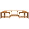 vidaXL Quadratische Outdoor Hot Tub Umrandung Braun 250 x 250 cm