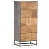 vidaXL Highboard mit Schubladen 45x30x100 cm Altholz Massiv