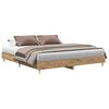vidaXL Bettgestell ohne Matratze Artisan-Eiche 160x200cm Holzwerkstoff