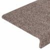 vidaXL Stufenmatten Selbstklebend 30 Stk. 65x21x4 cm Beige Rechteckiger Rand
