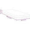 vidaXL Matratze Weiß und Grau 80 x 200 cm Memory Foam
