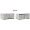 vidaXL TV-Schrank Betongrau 60x31x25,5 cm Holzwerkstoff
