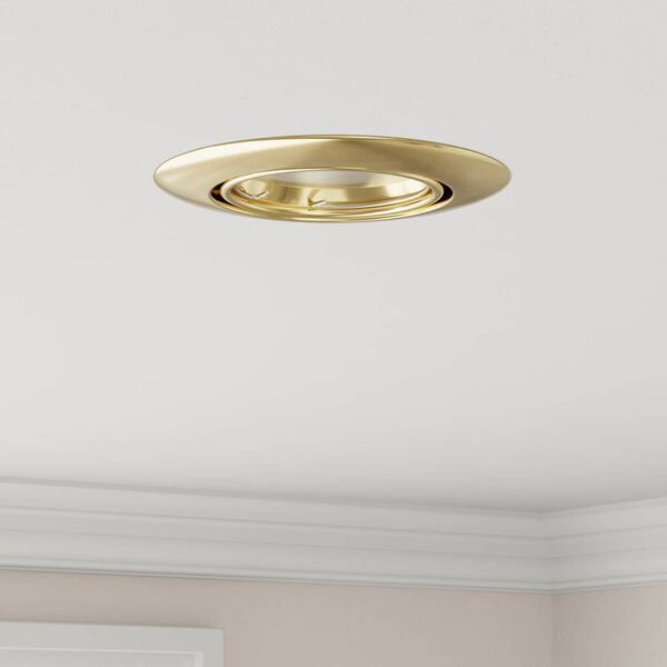 vidaXL Spotlights mit Strahlern 6 pcs Gold 9 x 9 cm Metall