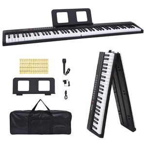 vidaXL 88Tasten Klavier Elektrisches Keyboard mit Notenst&auml;nder Faltbar