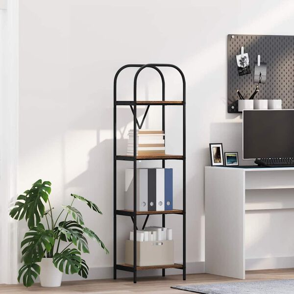 vidaXL B&uuml;cherregal Ger&auml;ucherte Eiche 40 x 30 x 146 cm Holzwerkstoff