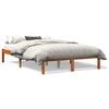 vidaXL Massivholzbett ohne Matratze Wachsbraun 120x190 cm Kiefernholz