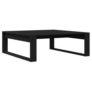 vidaXL Couchtisch Schwarz Eichen-Optik 100 x 100 x 35 cm Holzwerkstoff