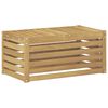 vidaXL Outdoor Hocker Bank Wei&szlig; 79 x 43 x 37 cm Massivholz Akazie