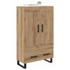 vidaXL Highboard Artisan-Eiche 69,5 x 31 x 115 cm Holzwerkstoff