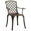vidaXL 3-tlg. Bistro-Set Bronzen Aluminiumguss