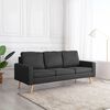 vidaXL 3-Sitzer-Sofa Dunkelgrau Stoff