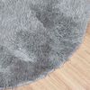 vidaXL Teppich Shaggy Hochflor NAVARRA Hellgrau 200x200 cm Polyester