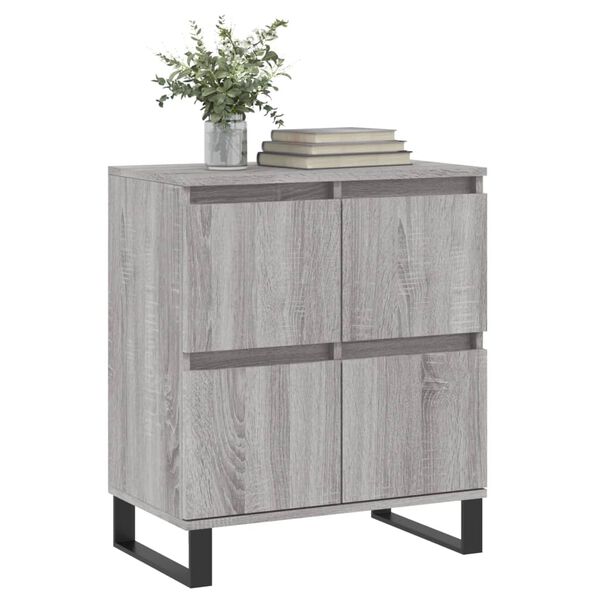 vidaXL Sideboard Grau Sonoma 60x35x70 cm Holzwerkstoff