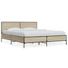 vidaXL Bettgestell Sonoma-Eiche 160x200 cm Holzwerkstoff und Metall