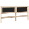 vidaXL Gepolstertes Kopfteil Braun 180 cm Massives Kiefernholz