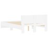 vidaXL Bettgestell mit Kopfteil Wei&szlig; 120x200 cm