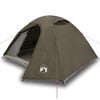 vidaXL Kuppel-Campingzelt 4 Personen Braun Wasserdicht