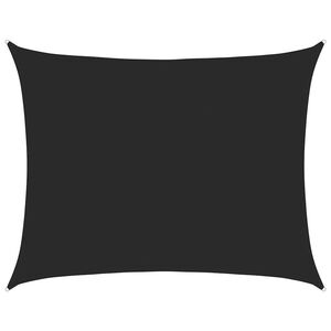 vidaXL Sonnensegel 160 g/m&sup2; Rechteckig Schwarz 6x8 m HDPE