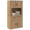 vidaXL Highboard Artisan-Eiche 80 x 33 x 150 cm Holzwerkstoff