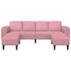 vidaXL Wohnzimmer Couch 3 pcs Rosa
