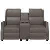 vidaXL 2-Sitzer Massagesessel Grau Kunstleder