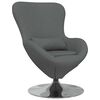 vidaXL Eiersessel Dunkelgrau 63 x 73 x 90 cm Stoff
