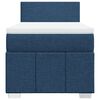 vidaXL Boxspringbett mit Matratze Blau 90x190 cm Stoff