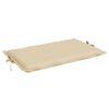 vidaXL Sonnenliegen-Auflage Beige 186x58x4 cm Oxford-Gewebe